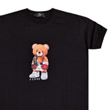 Ανδρική κοντομάνικη μπλούζα Close society - S24-200 - champion bear logo tee μαύρο