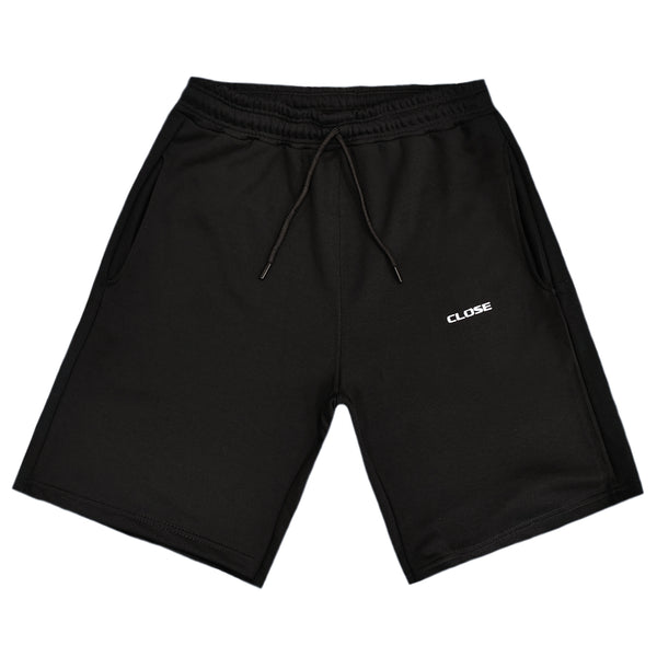 Close society - S23-400 - simple logo shorts - black
