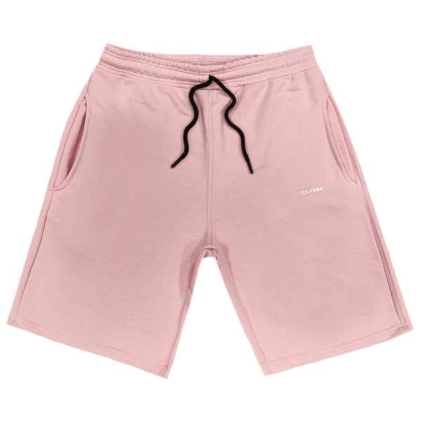 Close society - S24-400 - simple logo shorts - pink