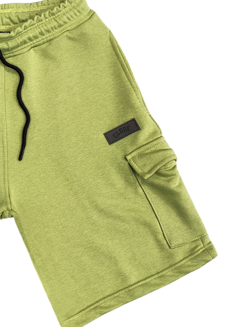 Ανδρική βερμούδα cargo Close society - S24-500 - cargo shorts λαχανί