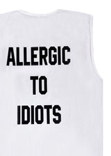 Αμάνικη Μπλούζα Close society - S24-802 - allergic to idiots sleeveless tee λευκό