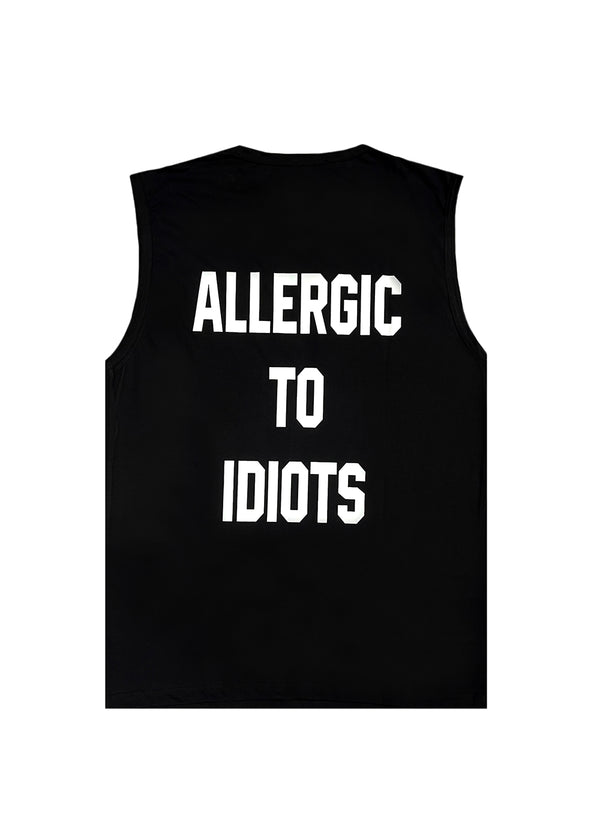 Αμάνικη Μπλούζα Close society - S24-802 - allergic to idiots sleeveless tee μαύρο