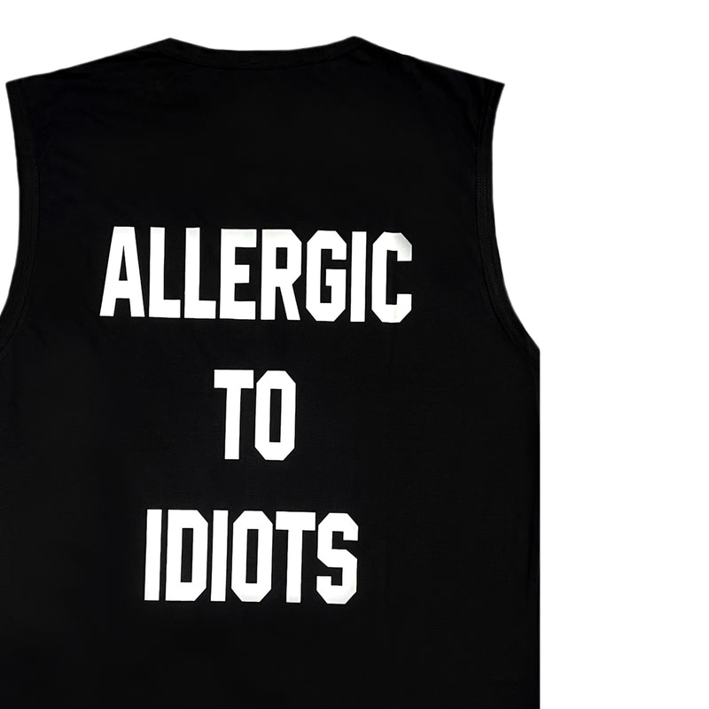 Αμάνικη Μπλούζα Close society - S24-802 - allergic to idiots sleeveless tee μαύρο