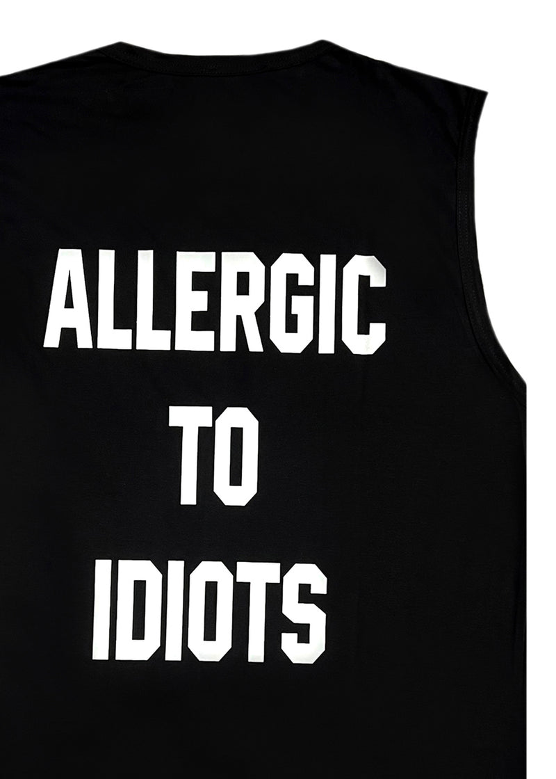 Αμάνικη Μπλούζα Close society - S24-802 - allergic to idiots sleeveless tee μαύρο