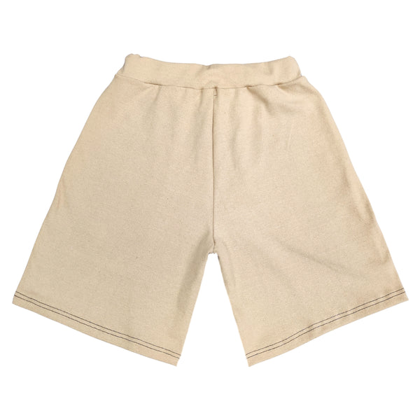 Close society - S24-900 - white patch spring shorts - beige