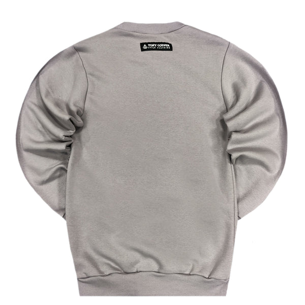 Tony couper  - S24/13 -  graffiti crewneck - grey