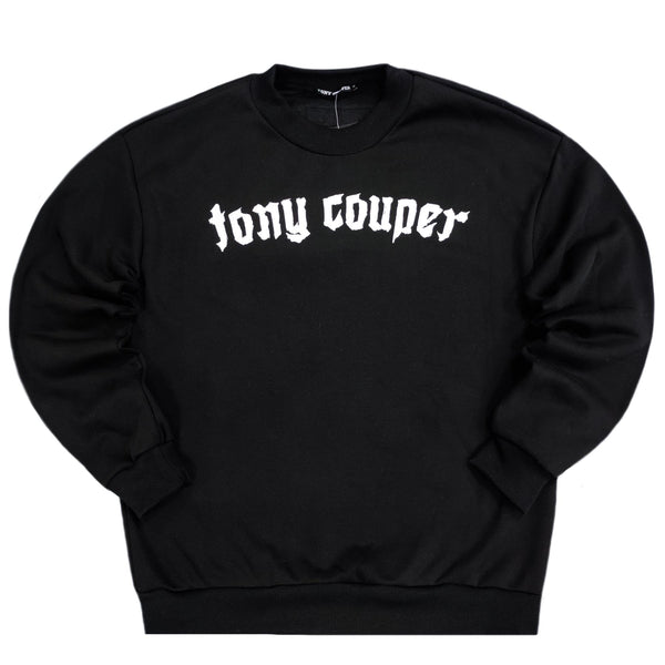 Tony couper  - S24/16 -  gothic logo crewneck - black
