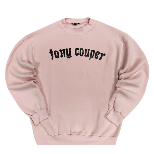 Tony couper - S24/19 - gothic crewneck - pink
