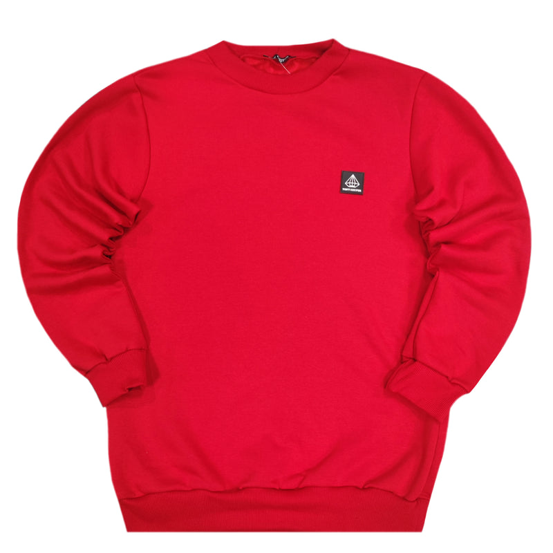 Tony couper  - S24/1 - small cube crewneck - red