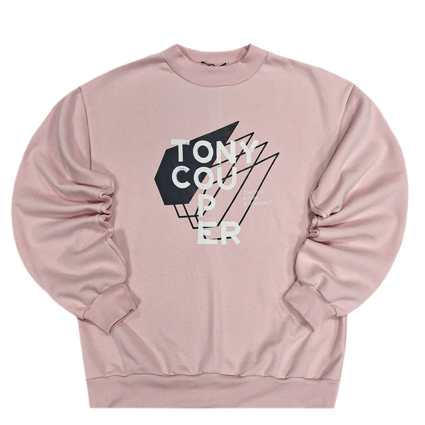 Tony couper - S24/21 - diamond crewneck - pink