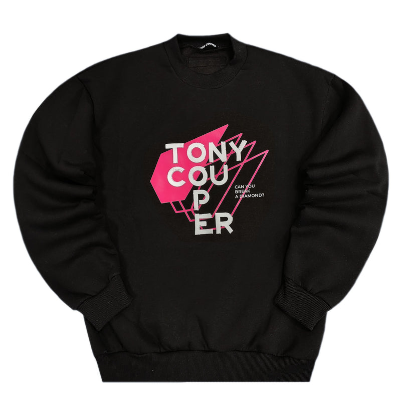 Tony couper - S24/23 - diamond crewneck - black