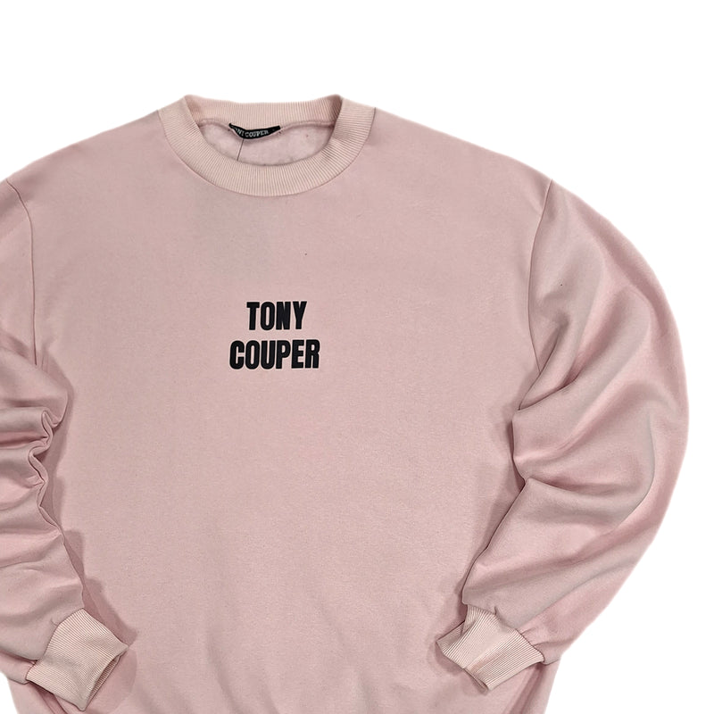 Tony couper - S24/25 - black/pink crewneck - pink