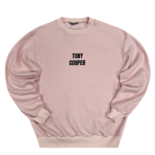 Tony couper - S24/25 - black/pink crewneck - pink