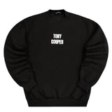 Tony couper - S24/26 - white letters crewneck - black