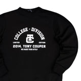 Tony couper  - S24/31 -  college crewneck - black