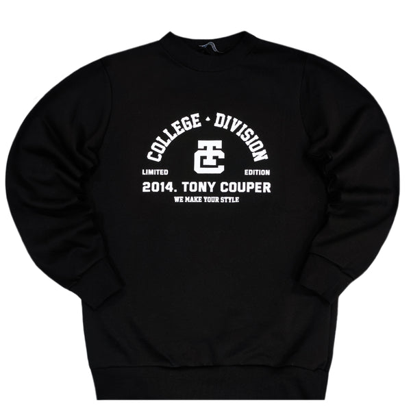 Tony couper  - S24/31 -  college crewneck - black