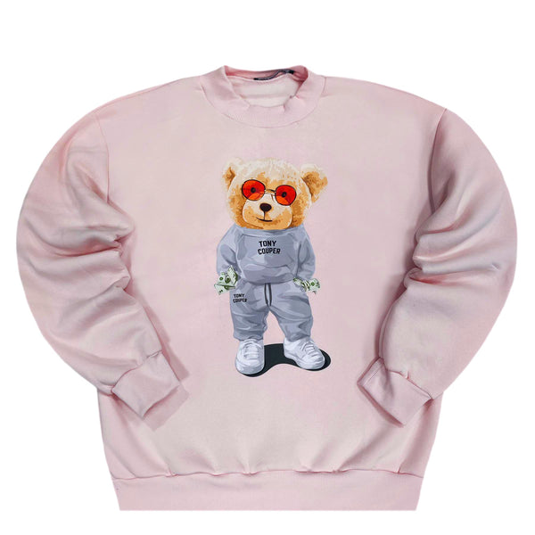 Tony couper - S24/43 - pinkbear crewneck - pink