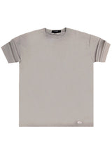 Ανδρική κοντομάνικη μπλούζα Close Society-S25-10-simple oversized light brown