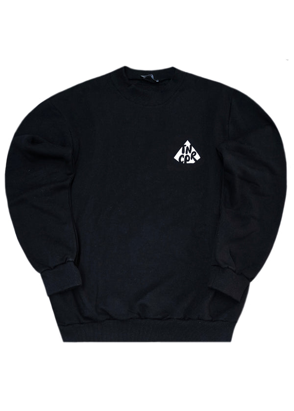 Ανδρικό φούτερ με χνούδι - Tony Couper - S25/15 - black TC regular fit μαύρο