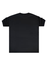 Ανδρική κοντομάνικη μπλούζα ριπ Close Society-S25-19-simple rip μαύρο