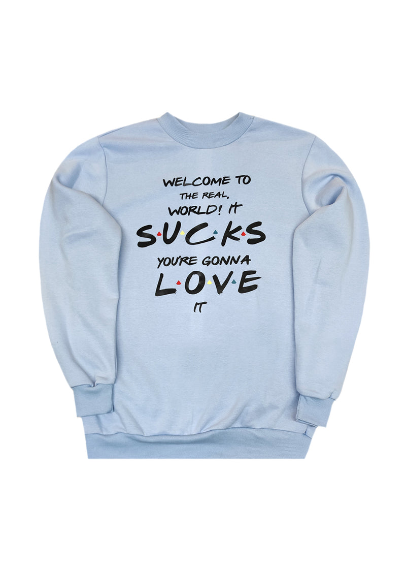 Ανδρικό μακρυμάνικο φούτερ Tony couper-S26/2-ciel Friends