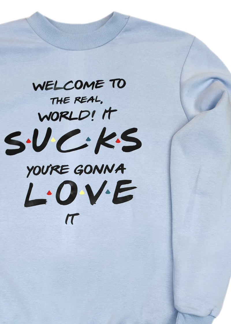 Ανδρικό μακρυμάνικο φούτερ Tony couper-S26/2-ciel Friends