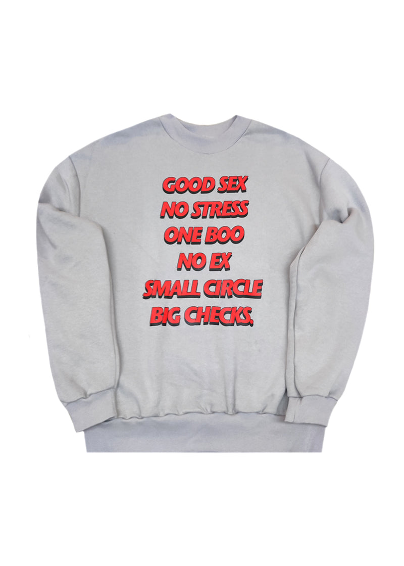 Ανδρικό μακρυμάνικο φούτερ Tony couper-S25/6-grey No Stress