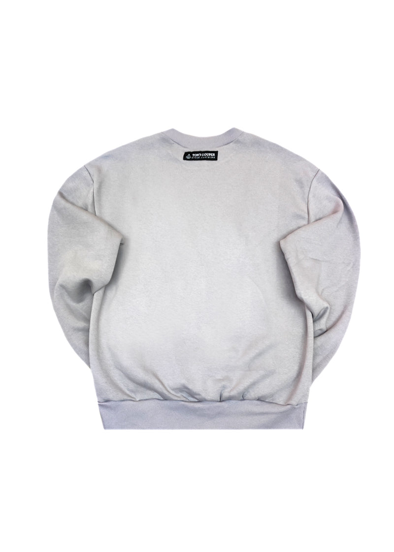 Ανδρικό μακρυμάνικο φούτερ Tony couper-S25/6-grey No Stress