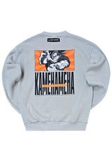 Ανδρικό φούτερ με χνούδι - Tony Couper - S25/14 - ice dragon regular fit γκρι
