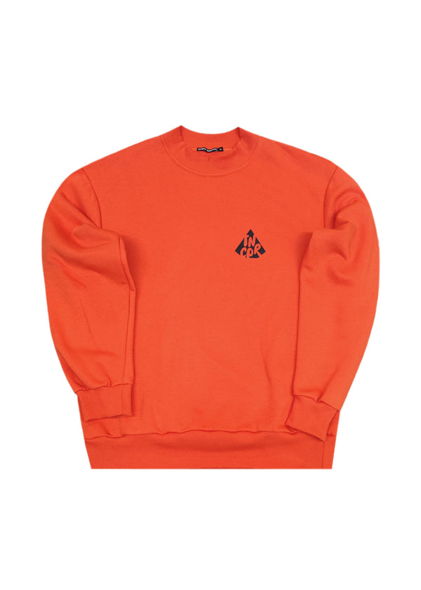 Ανδρικό φούτερ με χνούδι - Tony Couper-S25/15-orange TC regular fit πορτοκαλί