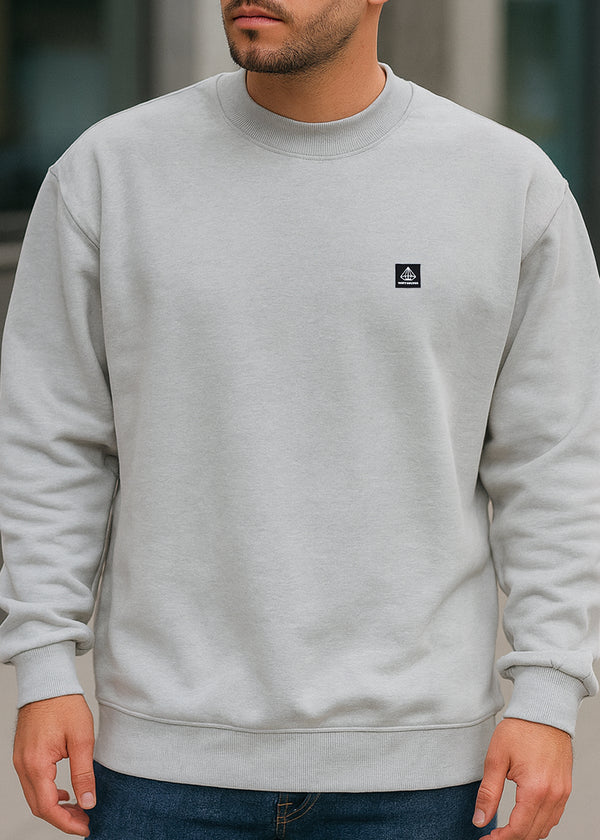 Ανδρικό μακρυμάνικο φούτερ Tony Couper - S25/9 - grey cube regular fit ανοιχτό γκρι