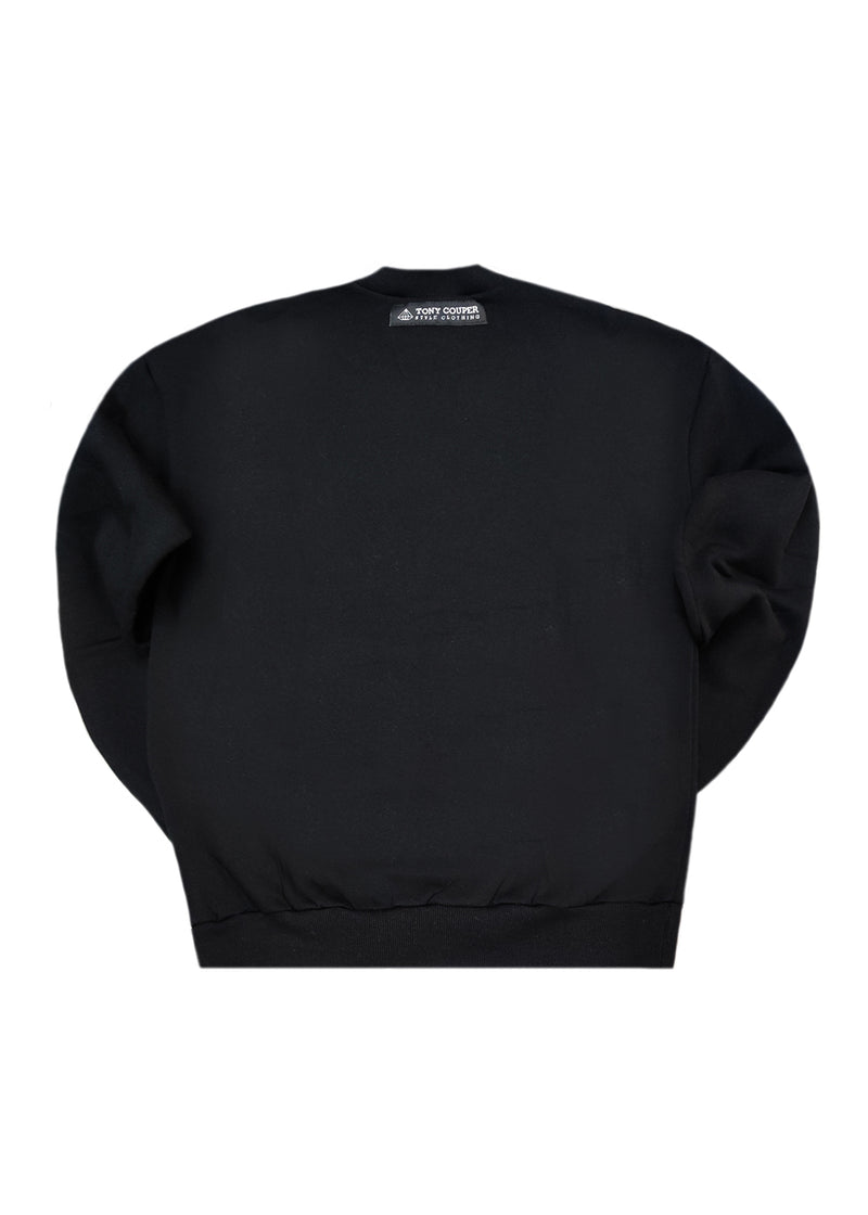 Ανδρικό μακρυμάνικο φούτερ Tony couper - S26/1- black skatebear