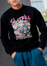 Ανδρικό μακρυμάνικο φούτερ Tony couper - S26/1- black skatebear
