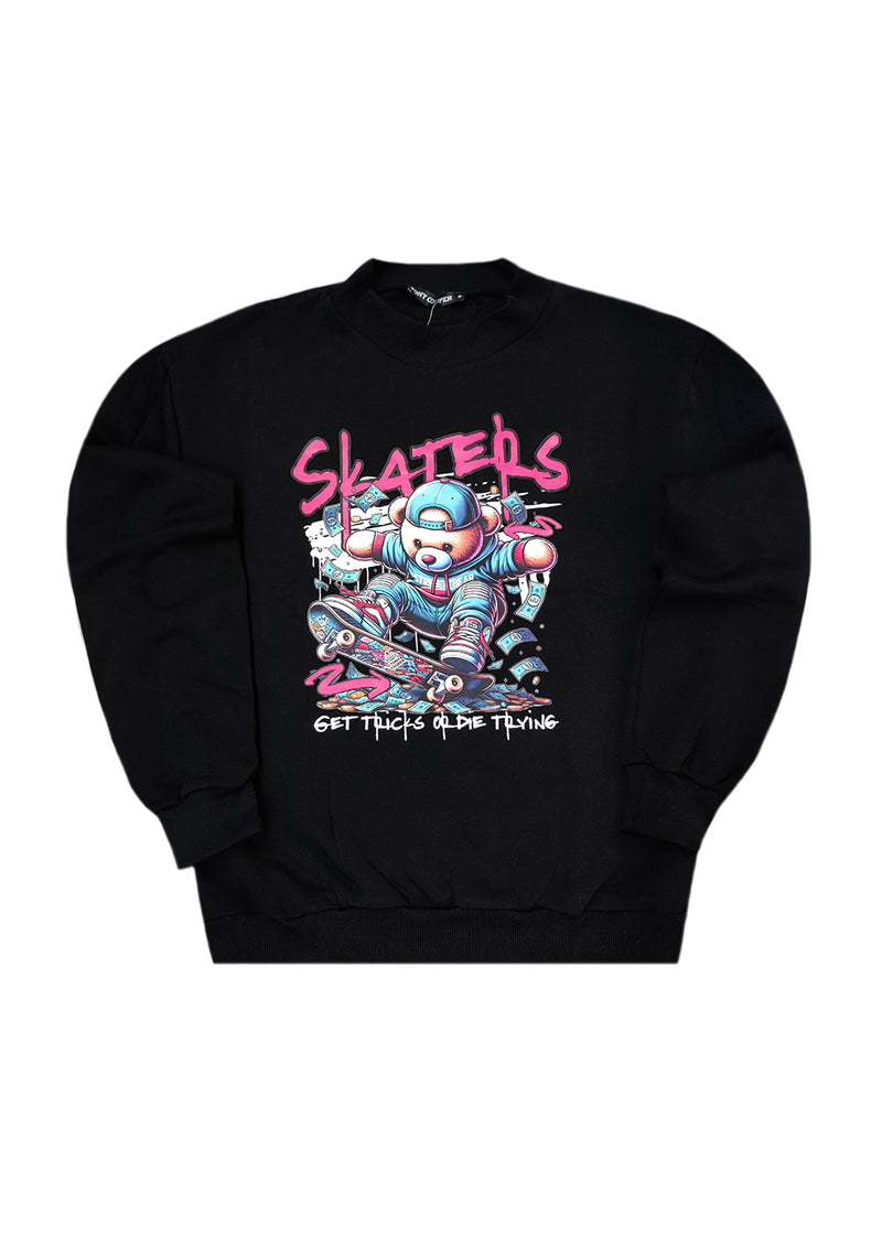Ανδρικό μακρυμάνικο φούτερ Tony couper - S26/1- black skatebear