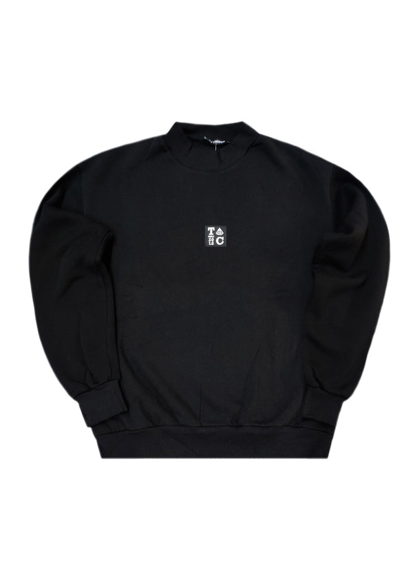 Ανδρικό μακρυμάνικο φούτερ Tony couper - S26/8 - black TC μαύρο