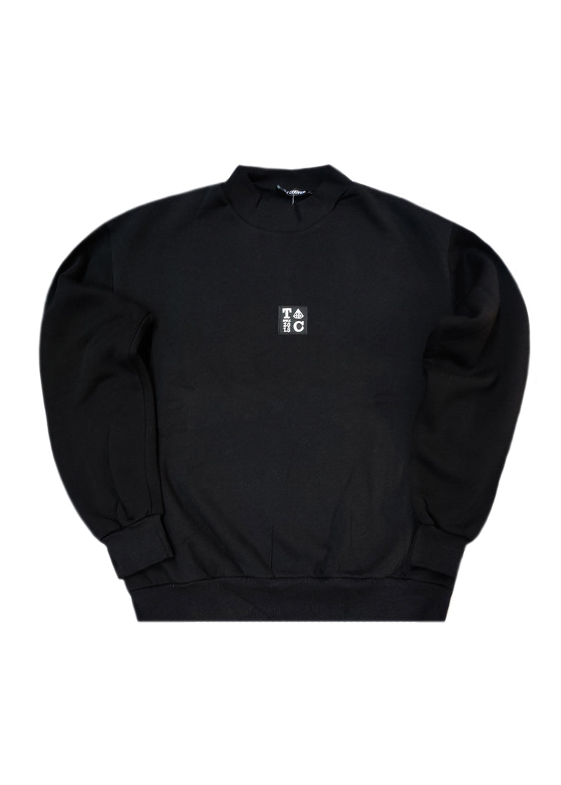 Ανδρικό μακρυμάνικο φούτερ Tony couper - S26/8 - black TC μαύρο