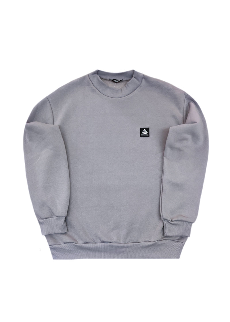 Ανδρικό μακρυμάνικο φούτερ Tony couper - S26/2-GREY small cube logo