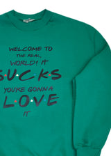 Ανδρικό μακρυμάνικο φούτερ Tony couper-S26/2-green Friends