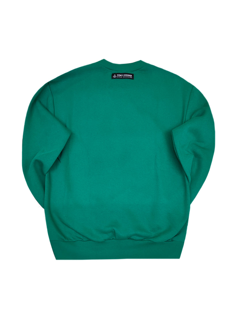 Ανδρικό μακρυμάνικο φούτερ Tony couper-S26/2-green Friends