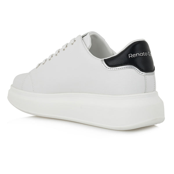 Renato garini italy - MARCELLO-9-024RM - white lines sneakers - white
