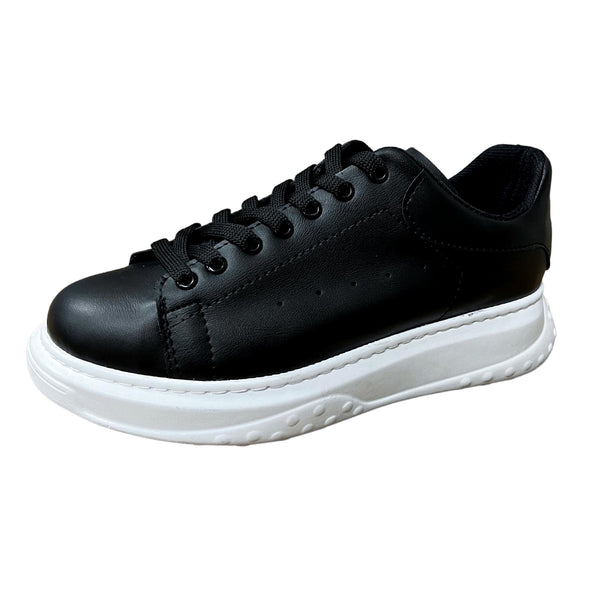Gang - SalwoGNG1 - white lined sneakers - black