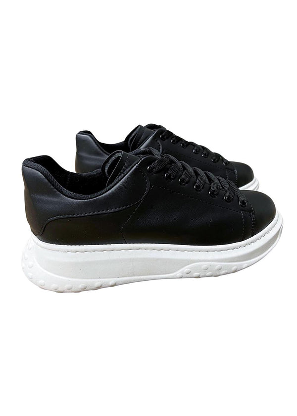 Ανδρικό παπούτσι GUF - SalwoGNG1 - white lined sneakers μαύρο