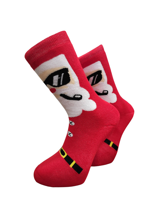 Χριστουγεννιάτικες κάλτσες V-tex -SANTA WITH PIPE-κόκκινο