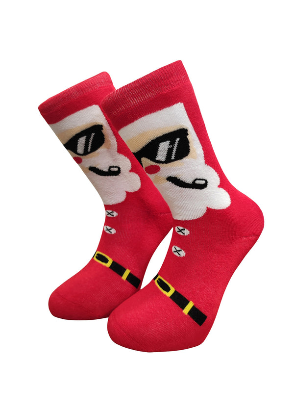 Χριστουγεννιάτικες κάλτσες V-tex -SANTA WITH PIPE-κόκκινο