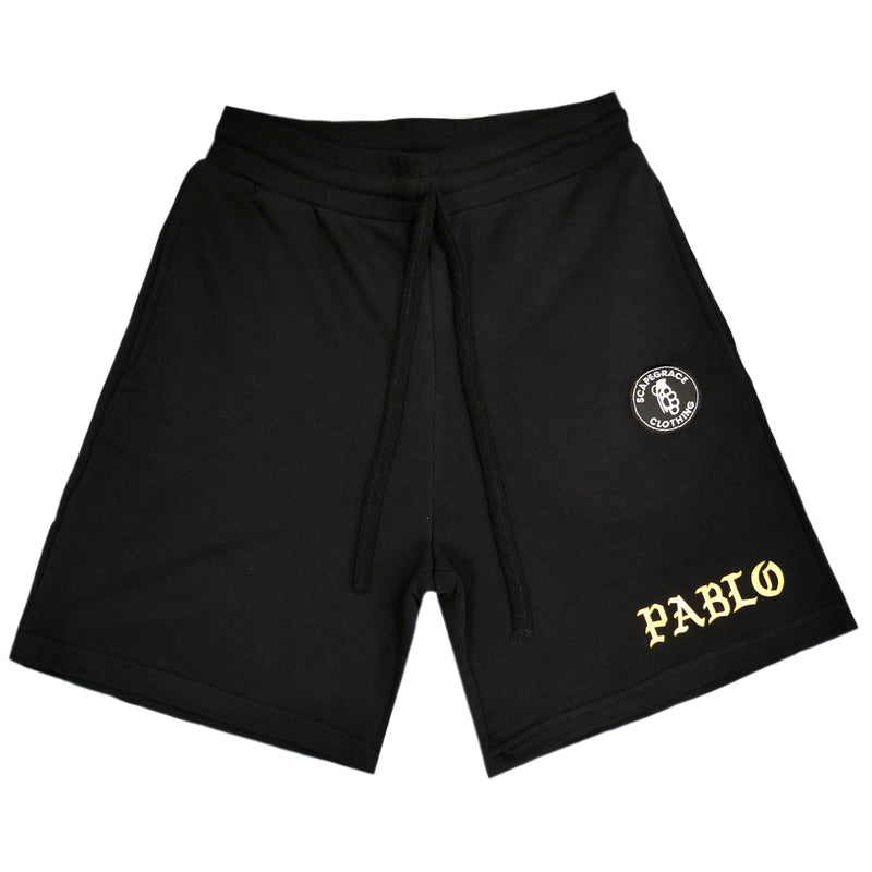 Scapegrace - SC-1810 - gold pablo shorts - black