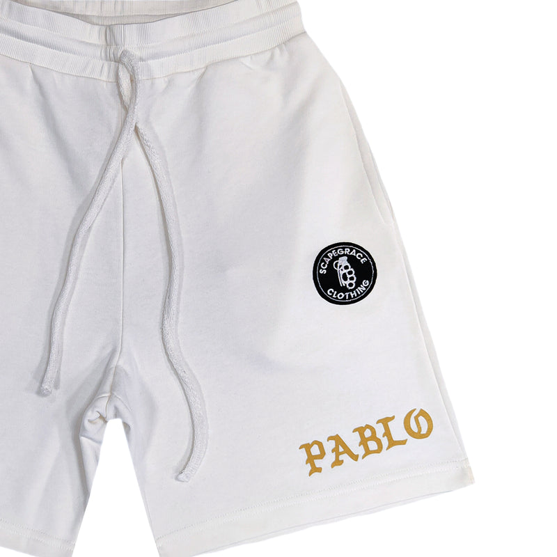 Scapegrace - SC-1810 - gold pablo shorts - white