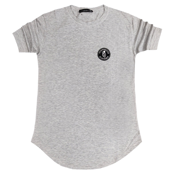 Scapegrace black patch tee - grey