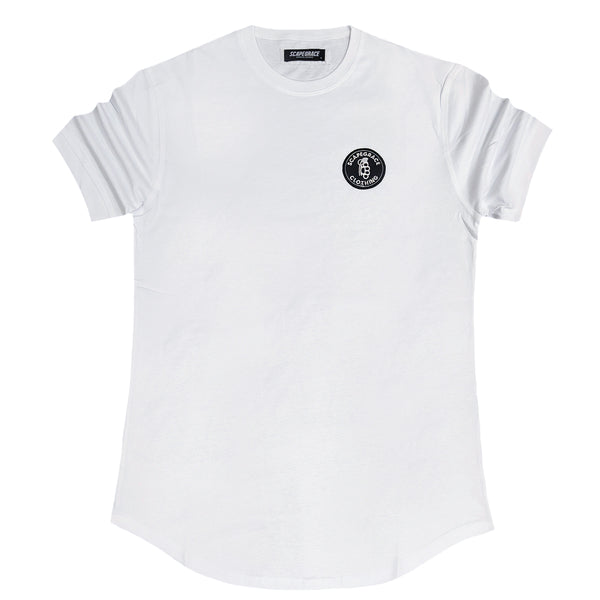 Scapegrace black patch tee - white