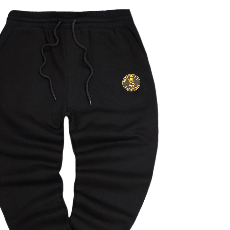 Scapegrace - SC-gold-patch - essentials pants - black