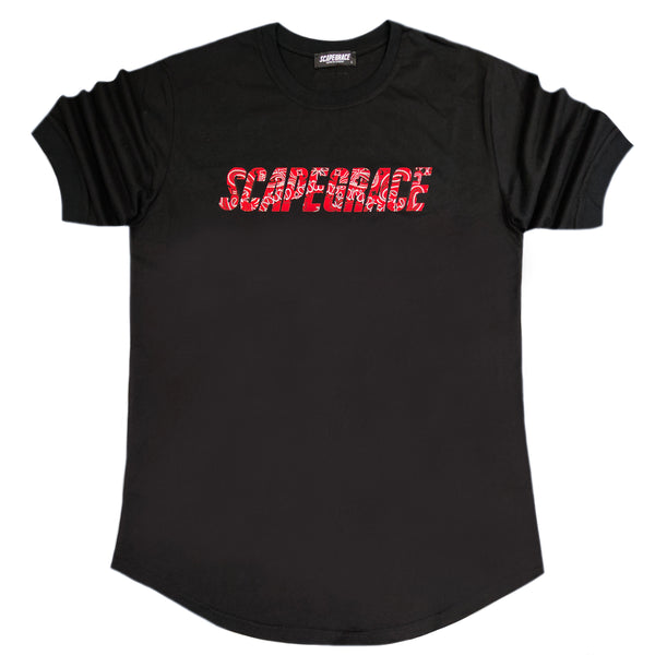 Scapegrace orange hydrodip logo tee - black